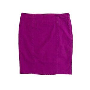 The Limited Cotton Pencil Skirt Pink Magenta Above Knee SZ 6